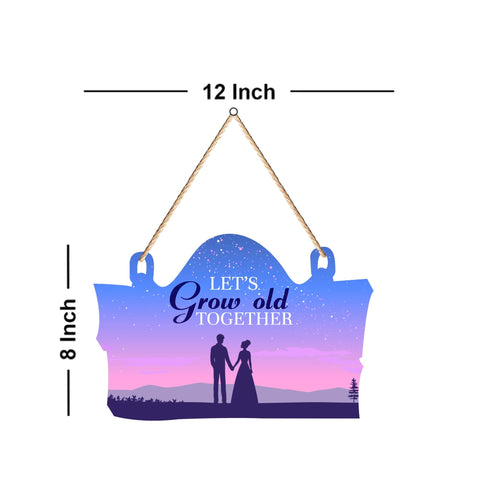 Couple in Love Wooden Wall Hanger for Home Decor | Office | Gifts | Bedroom | Wall Art for Living Room | Decoration Wall Hanging Items | Modren Art | Quotes