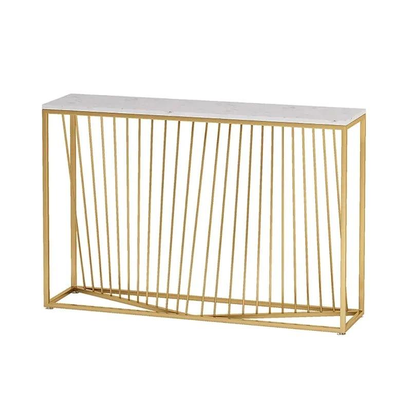 Contemporary Metal Console Table - Decor Mantra 