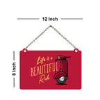 Beatiful Ride Quote Wooden Wall Hanger for Home|Office|Living Room - Harshita Craft
