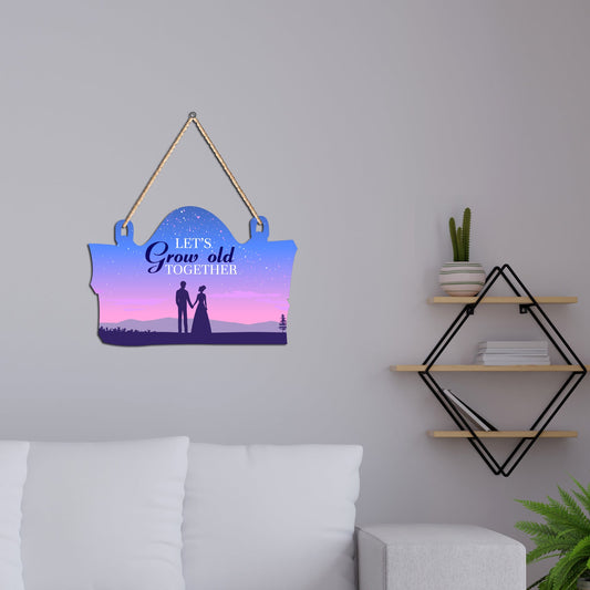 Couple in Love Wooden Wall Hanger for Home Decor | Office | Gifts | Bedroom | Wall Art for Living Room | Decoration Wall Hanging Items | Modren Art | Quotes