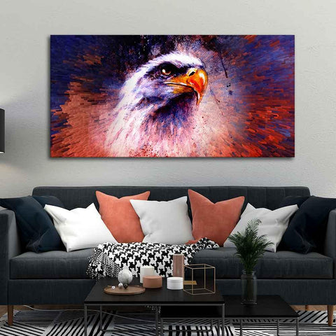 Eagle Abstract Art Canvas Wall Painting - Decor Mantra 