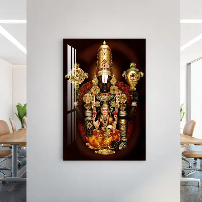 Fascinating Lotus Acrylic Wall Art DECORMANTRA