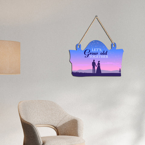 Couple in Love Wooden Wall Hanger for Home Decor | Office | Gifts | Bedroom | Wall Art for Living Room | Decoration Wall Hanging Items | Modren Art | Quotes