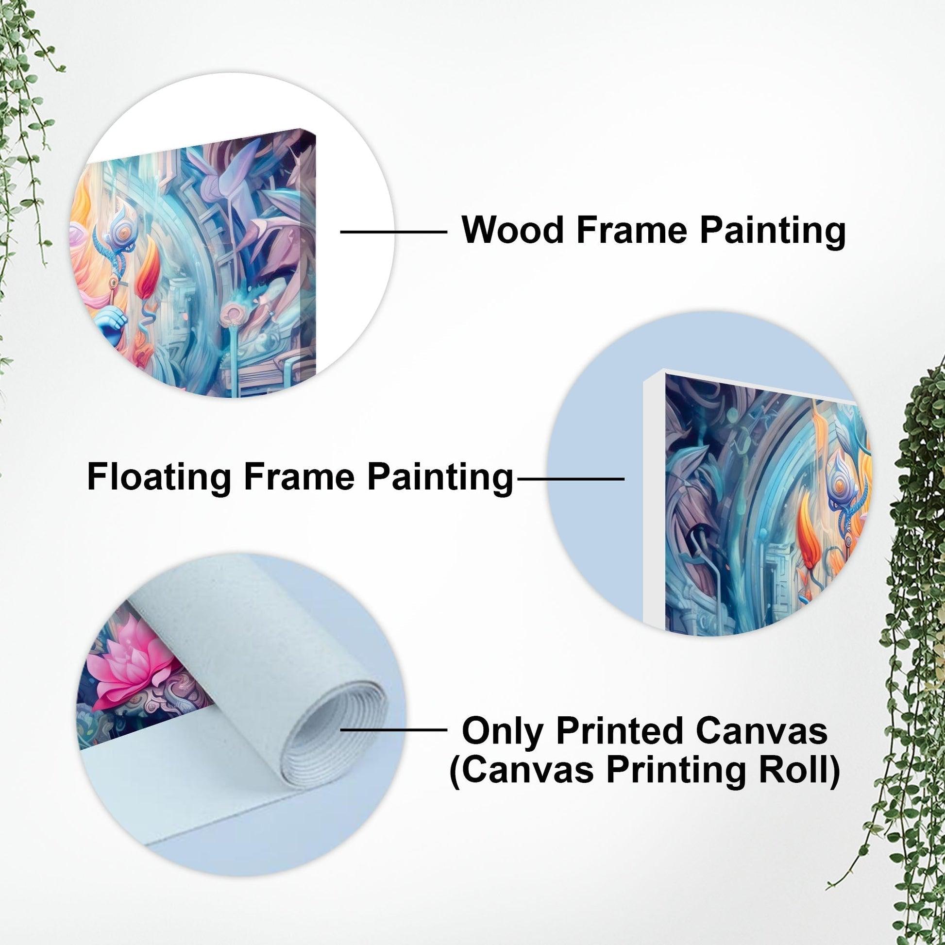 Lord Ganesh Decoative Artistic Canvas Wall Painiting - Decor Mantra 