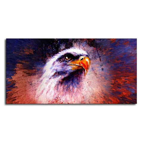 Eagle Abstract Art Canvas Wall Painting - Decor Mantra 