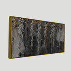 Willow Branches with Gold Butterflies Wall Painting - Decor Mantra 