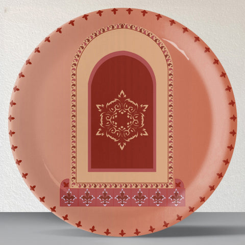 Vibrant Bohemian Art for Spaces collage porcelain plate Set of 4