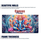Lord Ganesh Decoative Artistic Canvas Wall Painiting - Decor Mantra 