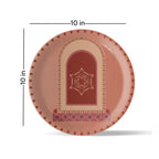 Vibrant Bohemian Art for Spaces collage porcelain plate Set of 4 - Harshita Craft