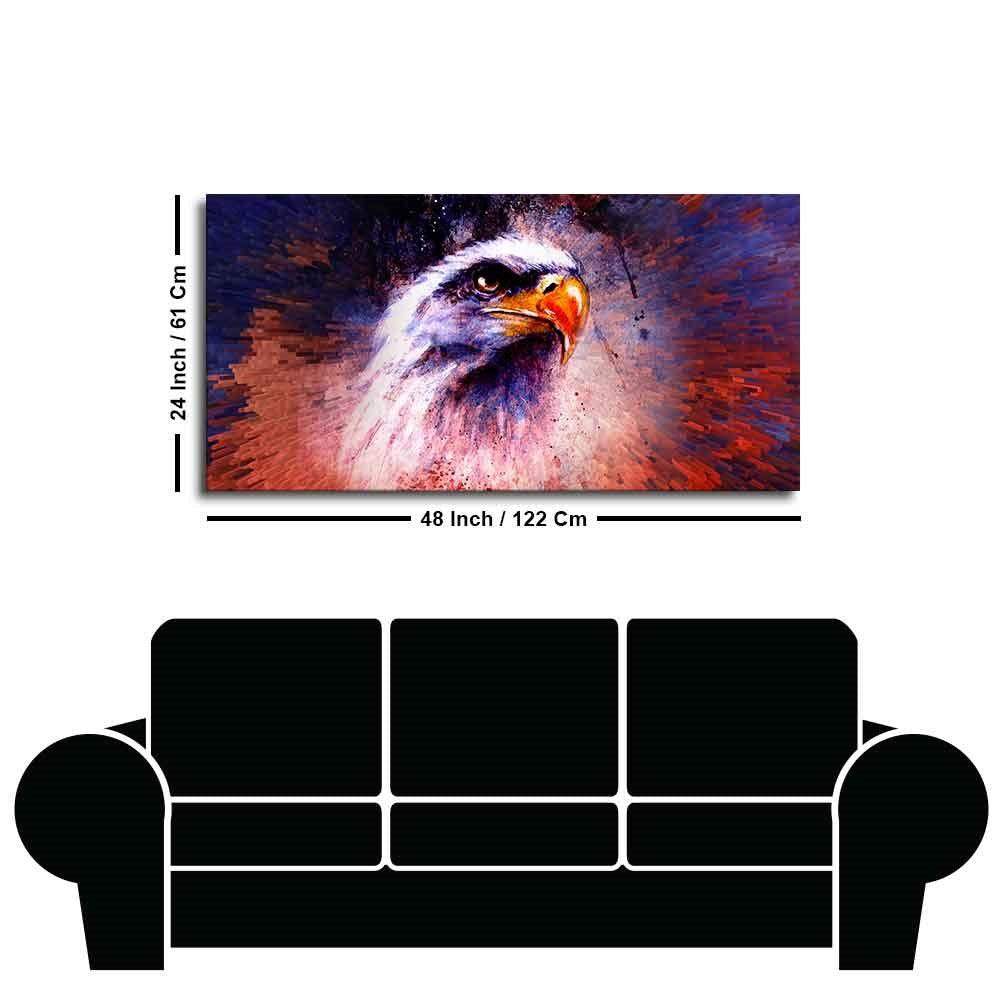 Eagle Abstract Art Canvas Wall Painting - Decor Mantra 