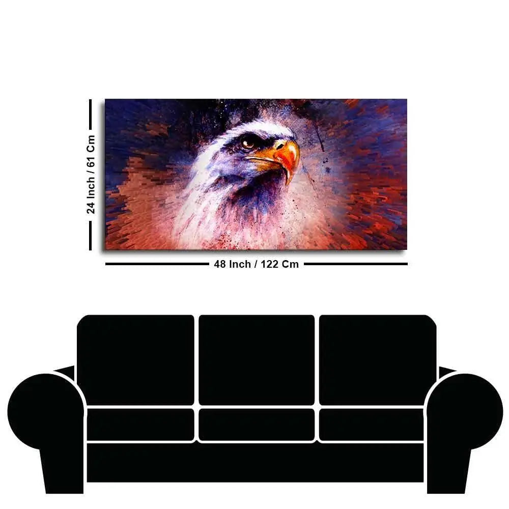 Eagle Abstract Art Canvas Wall Painting - Decor Mantra 