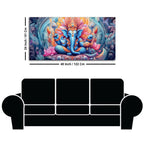 Lord Ganesh Decoative Artistic Canvas Wall Painiting - Decor Mantra 