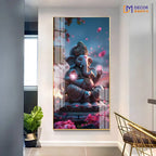 lord ganesha painting Acrylic Vertical Wall Art DECORMANTRA