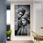 The Eternal Bond of Shiva and Parvati Horizontal Acrylic Premium Painting DECORMANTRA