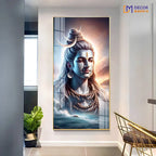 Lord Shiv Acrylic Vertical Wall Art DECORMANTRA