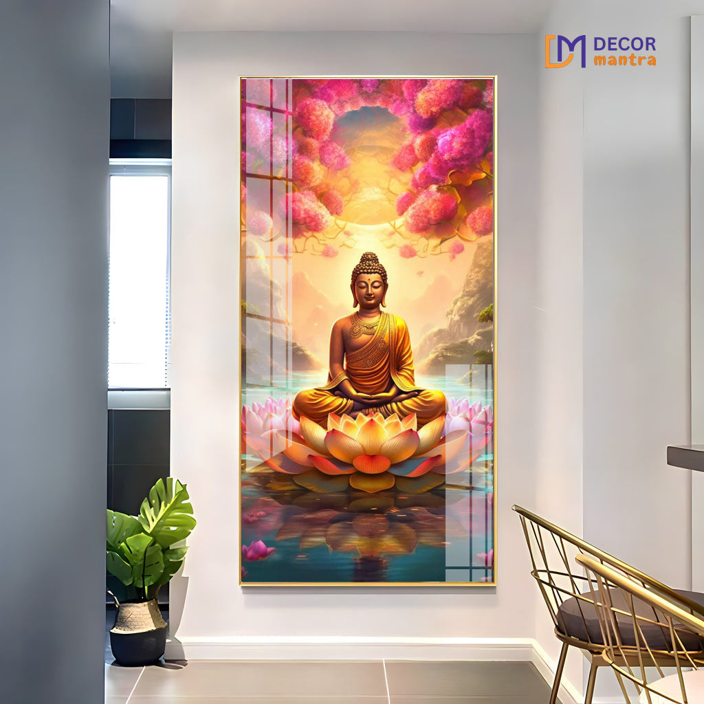 Lord Buddha Painting With Frame