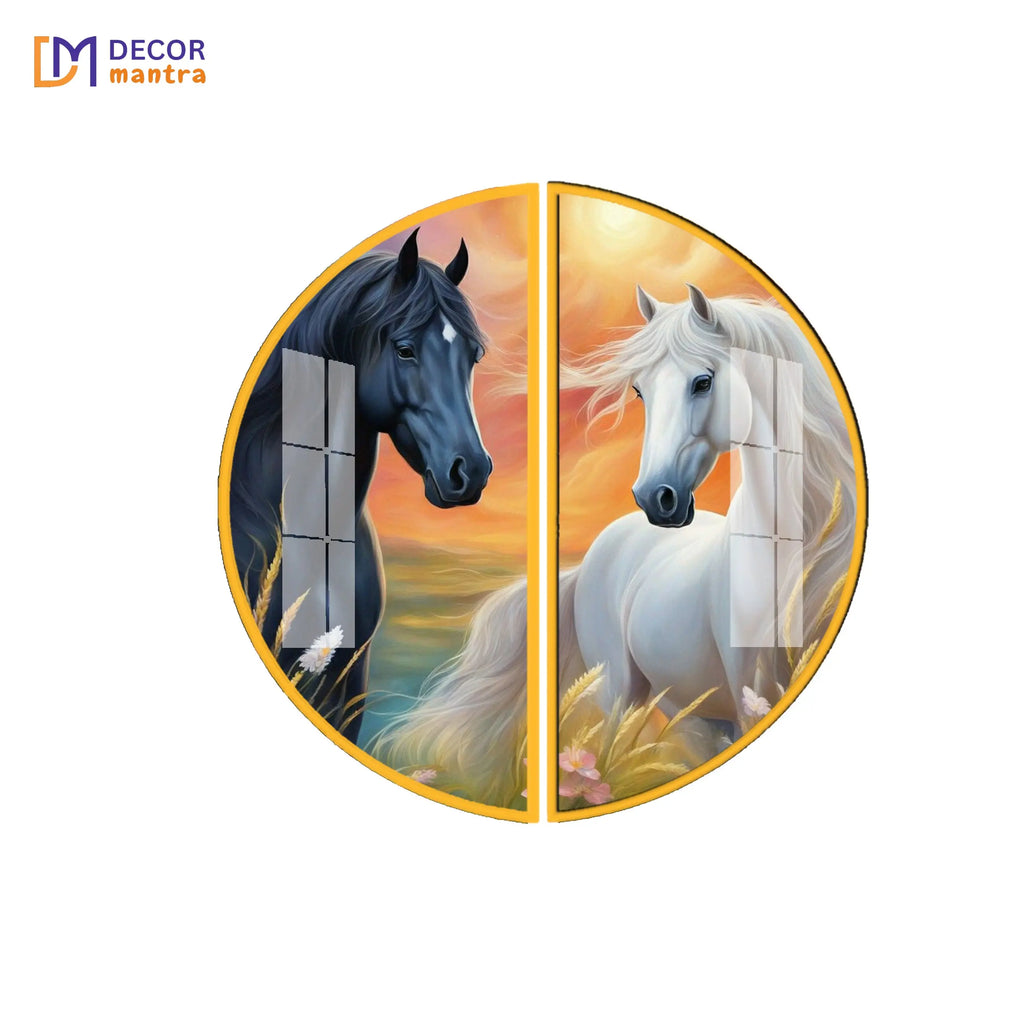 Eternal Bond: Light and Shadow Acrylic Premium Painting DECORMANTRA