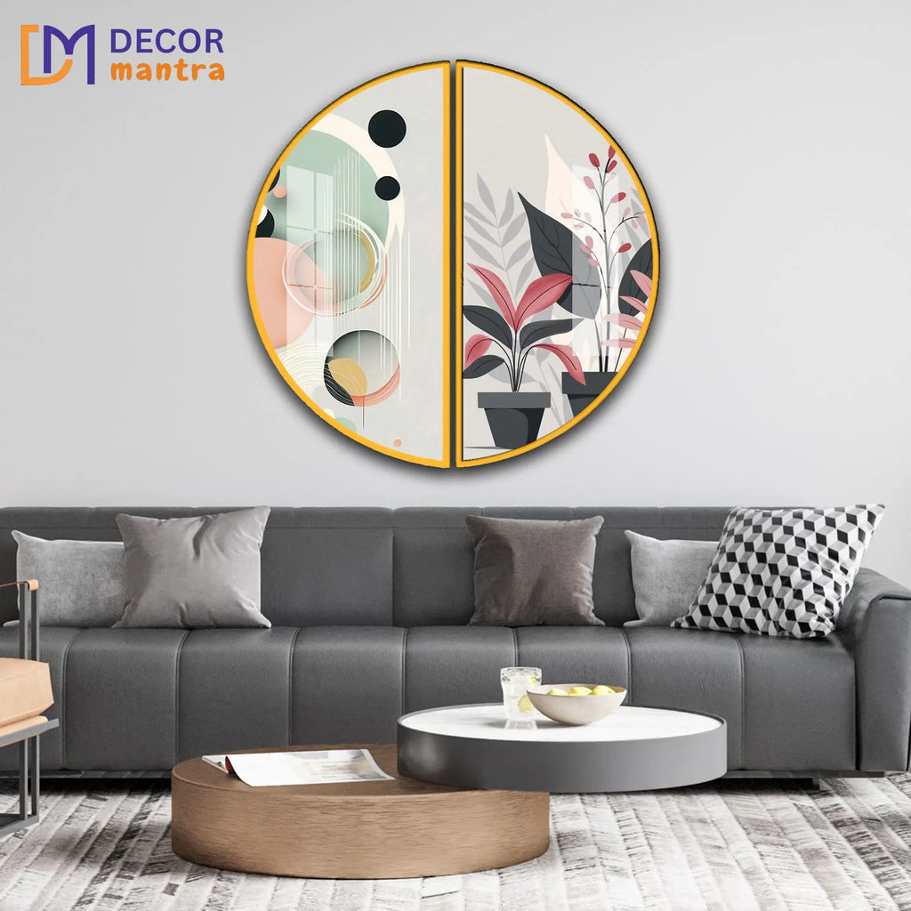 Symmetry in Nature and Form Acrylic Premium Painting DECORMANTRA