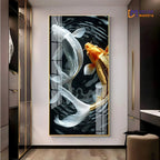 Yin and Yang: The Balance of Gold and Silver Koi Fish DECORMANTRA