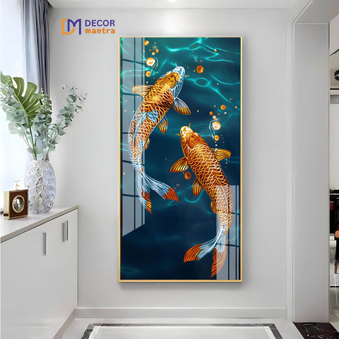 Balance in Water: The Twin Koi Fish