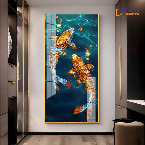 Balance in Water: The Twin Koi Fish