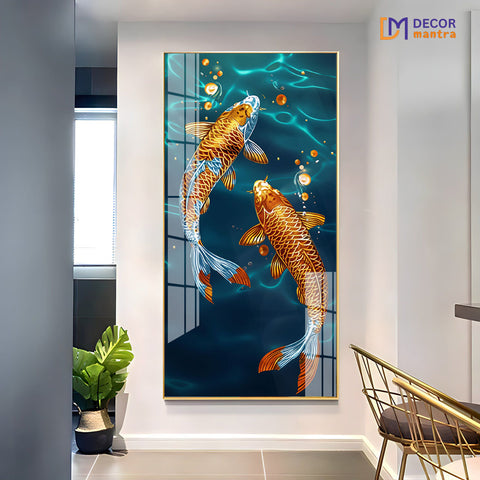 Balance in Water: The Twin Koi Fish