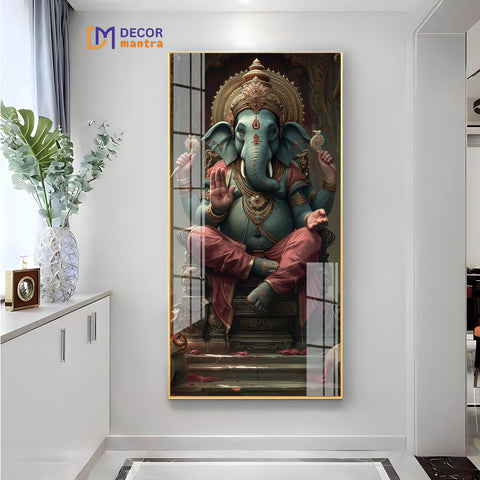 The Power of Ganesha Horizontal Acrylic Premium Painting