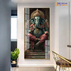 The Power of Ganesha Horizontal Acrylic Premium Painting DECORMANTRA