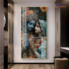 Radhe Krishna Horizontal Acrylic Premium Painting DECORMANTRA