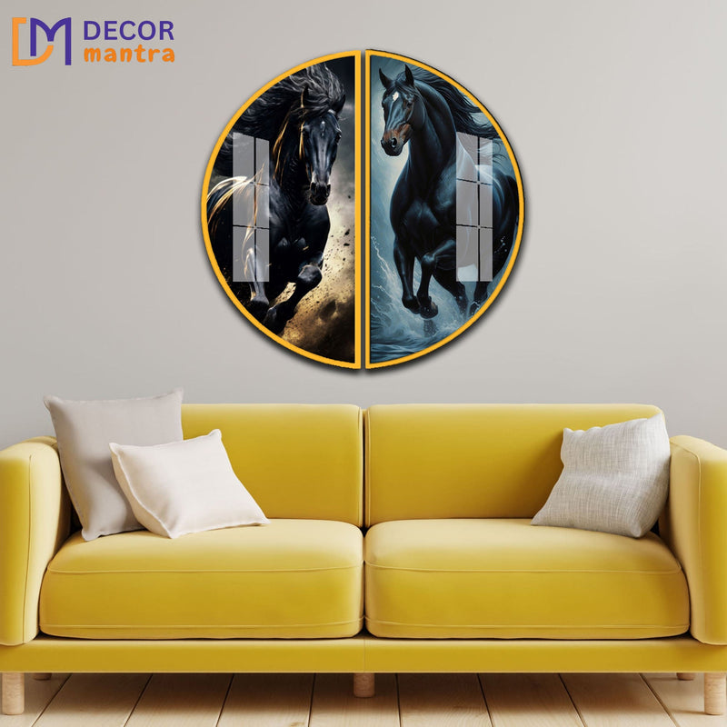 Arabian Horse Acrylic Premium Painting Decor Mantra