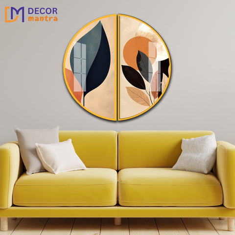 Flower Theme Framed Painting for Home and Office Wall Decor