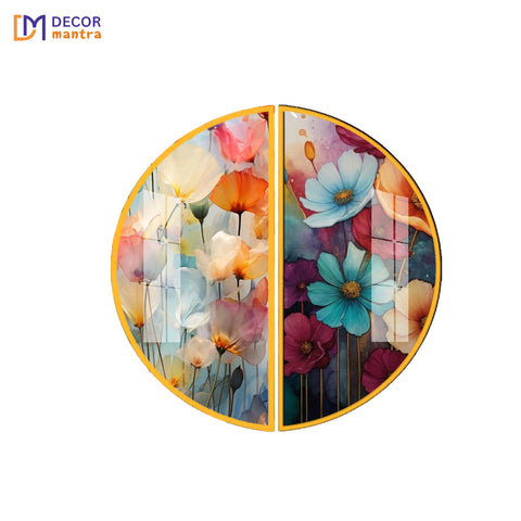 Colorful Floral Galaxy Acrylic Premium Painting