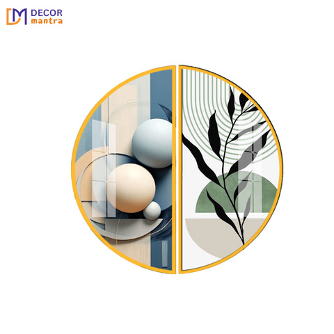 soulful Geometrical Set of 2 Acrylic Premium Painting