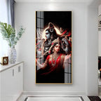 shiv Parivar Vertical Acrylic Premium Wall Deco DECORMANTRA