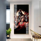 shiv Parivar Vertical Acrylic Premium Wall Deco DECORMANTRA