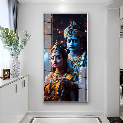 Radha Krishna Acrylic Premium Painting