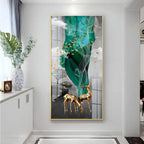 Golden Grace in the Winds of Serenity Horizontal Acrylic Premium Painting DECORMANTRA