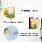 A Beautiful Scenery of Old Houses Canvas Wall Painting DECORMANTRA