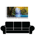 A Beautiful view of Erawan Waterfall Abstract Premium Canvas Wall Painting DECORMANTRA