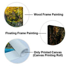 A Beautiful view of Erawan Waterfall Abstract Premium Canvas Wall Painting DECORMANTRA
