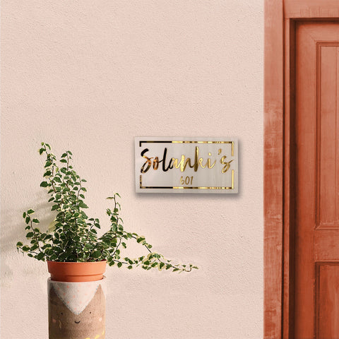 Classic Personalised Acrylic Nameplate