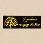 Personalized Tree Theme Acrylic LED Name Plate - Harshita Craft