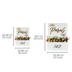Personalised Acrylic Flower Planter Nameplate - Harshita Craft