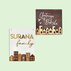 Personalised Acrylic Rectangular House Nameplate - Harshita Craft