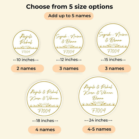 Personalised Acrylic Flower Basket Nameplate