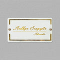 Classic Personalised Acrylic Name Plate For Advocate Harshita Craft