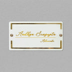 Classic Personalised Acrylic Name Plate For Advocate Harshita Craft
