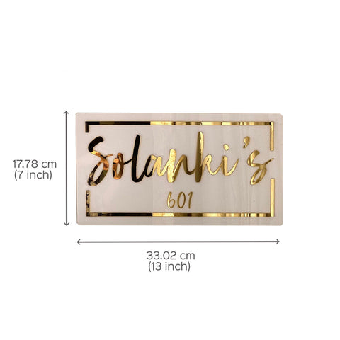Classic Personalised Acrylic Name Plate For Advocate