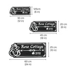 Personalized Brown & Gold Ganesh Themed Acrylic Name Plate - Harshita Craft