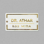 Classic Personalised Acrylic Name Plate For Doctors Harshita Craft